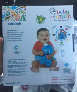 Baby Einstein Octoplush Musical Huggable Stuffed Animal Plush Toy, Learn Colors in 3 Languages, Blue, 11" Age 3 Month and up, Musical Octopus Plush 11" 44 71xrT9MMhZL