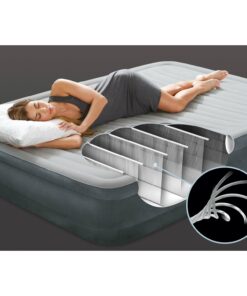 Intex Comfort Plush Mid Rise Dura-Beam Airbed with Built-in Electric Pump, Bed Height 13", Queen 21 71xrUEAF6QL