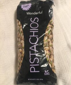 Wonderful Pistachios In Shell, Salt & Pepper, 48 Ounce Resealable Bag, Healthy Snack, Protein Snack, Pantry Staple (48 oz) 48 Ounce (Pack of 1) 29 71xroX9avgL