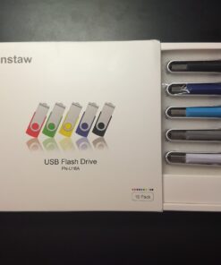 Flash Drive 16GB USB 2.0 10 Pack Swivel Blank Memory Stick Pnstaw Bulk Thumb Drive Pen Drives Jump Drive for Data Storage, File Sharing(10 Pack,Multi-Color) (16GB) 31 71xsv1QenQL