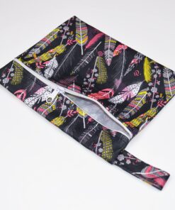 7pcs Set 1pc Mini Wet Bag +6pcs 8 Inch Charcoal Bamboo Mama Cloth/Menstrual Pads/Reusable Sanitary Pads/Panty Liners 16 71xtQpy IrL