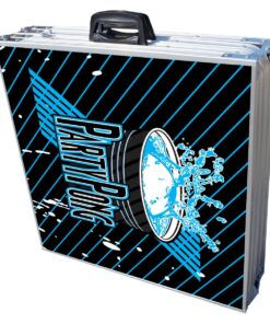 8-Foot Beer Pong Table w/Optional Cup Holes & LED Color-Changing Glow Lights - 11 Table Designs Available Party Pong Splash 7 71xtZ8M87qL 1