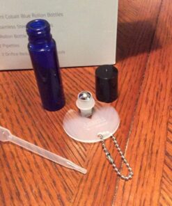 Cobalt Blue Glass Roller Bottles W/ Stainless Steel Balls For Essential Oils (12 Pack, 10ml Size) - Includes 12 Pipettes for Easy Transfer of Essential Oils 24 71xuRLwSwBL