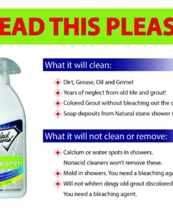Ultimate Grout Cleaner Spray for Tile - Heavy Duty Grout and Tile Cleaner for Tile Floors & Shower Grout Cleaner - Tile Floor Cleaner Removes Dirt, Grease and Soap Scum from Tile & Grout - 32 fl oz 1 Quart 35 71xupzOSFeL
