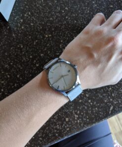 MVMT Classic Men's 45 MM Analog Black Tan Watch with Leather Strap 36 71xv1I3TY L