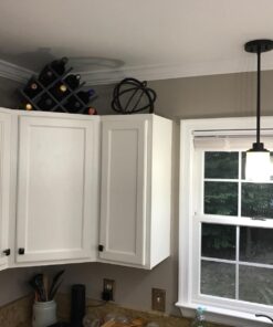 Kamenstein Butterfly Countertop Free-Standing Wooden Wine Rack, Dark Brown, 8-Bottle - 23 71xwg0gNVL