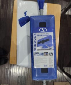 Snow Joe SJBLZD The Original 2-In-1 Telescoping Snow Broom + Ice Scraper w/18-Inch No-Scratch Foam Head, Closed Cell Foam for No Water Absorption, Blue Original Snow Broom 38 71xwxPy1DCL