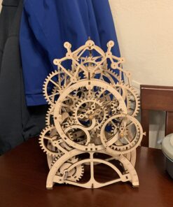 ROKR 3D Wooden Mechanical Pendulum Clock Puzzle,Mechanical Gears Toy Building Set,Family Wooden Craft KIT Supplies-Best Birthday Gifts for Kids Adults to Build 21 71xwytk5LzL