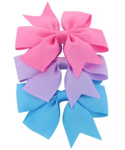 Mybigqueen 40Pcs 3'' Baby Hair Bows For Girls Grosgrain Boutique bow Clips For Teens Toddlers Kids Children infants 26 71xwyveK5uL