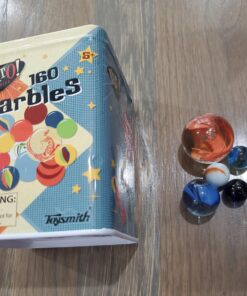 Neato! Classics 160 Marbles In A Tin Box by Toysmith - Retro Nostalgia Glass Shooter, Marble Games Are Timeless Play For Kids - Boys & Girls 32 71xz0KW2O1L