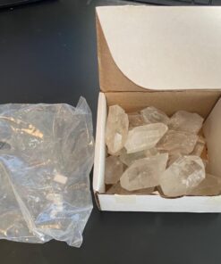 JIC Gem 2 lbs Natural Clear Quartz Crystal Point 2inch Big Size About 20pcs up for Healing and Gift Use 2 Pound (Pack of 1) 53 71y wU3V7hL