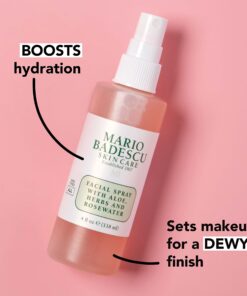 Mario Badescu Facial Spray with Aloe, Herbs and Rose Water for All Skin Types, Face Mist that Hydrates, Rejuvenates & Clarifies 8 Fl Oz (Pack of 1) 21 71y05G6WRML