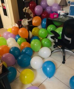 AGPtEK Electric Air Balloon Pump with Built-in Tying Tool, 110V 600W Pink and White Portable Dual Nozzle Inflator/Blower for Party Decoration-with Tying Tool on Handle 37 71y0IxMqPCL