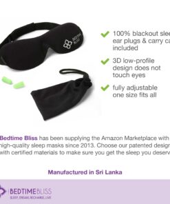 Sleep Mask | Eye Mask for Sleeping Men/Women Better Than Silk Our Luxury Blackout Contoured Eye Masks are Comfortable - This Sleeping mask Set Includes Carry Pouch and Ear Plugs (No Scent) No Scent 25 71y0sNecpeL