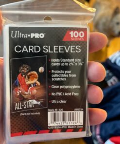10 (Ten) Pack Lot of 100 Soft Sleeves / Penny Sleeve for Baseball Cards & Other Sports Cards (Packaging May Vary) 1 Pack 32 71y1OcEMcUL
