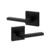 Kwikset 91560-029 Halifax Slim Square Keyed Entry Lever Featuring Smartkey, Iron Black Matte Black Square Rose Old Version 48 71y1n CUooL
