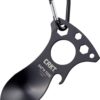 COLUMBIA RIVER KNIFE & TOOL CRKT Eat'N Tool Outdoor Spork Multitool: Durable and Lightweight Metal Multi-Tool for Camping, Hiking, Backpacking and Outdoors Activities, Black 9100KC