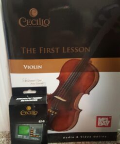 Cecilio CVN-300 Solidwood Ebony Fitted Violin with D'Addario Prelude Strings, Size 1/2 31 71y60vfUYvL