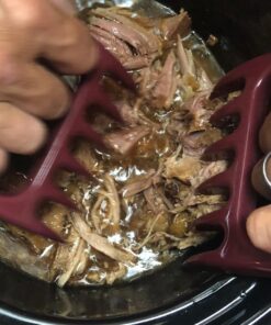 Cave Tools Meat Claws for Shredding Pulled Pork, Chicken, Turkey, and Beef- Handling & Carving Food - Barbecue Grill Accessories for Smoker, or Slow Cooker - Merlot 1 Pack 18 71y6GCtx6qL