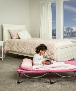 Regalo My Cot Portable Toddler Bed, Includes Fitted Sheet, Pink 34 71y6QuBa5EL