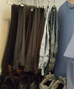 Jeronic Pant Hangers, 20 Pack Steel, Black, 20 Count 78 71y6rho1DNL