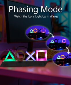 Paladone Playstation Controller Icons Light with 3 Light Modes - Sound Reactive, Dynamic Phasing, and Standard Mode - Gaming Desk Accessories and Game Room Decor 18 71y6vxQRBpL