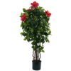 Nearly Natural 4’ Hibiscus Artificial Tree, 4ft, Green 47 71y7MPU1BL