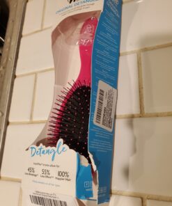 Wet Brush Detangling Brush, Original Detangler Brush (Pink) - Wet & Dry Tangle-Free Hair Brush for Women & Men - No Tangle Soft & Flexible Bristles for Straight, Curly, & Thick Hair Pink 1 Count (Pack of 1) 43 71y8UI mm9L 1