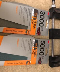 3M Trizact Performance Sandpaper, 03064, 3-2/3 in x 9 in, 3000 grit 3 2/3 in x 9 in 26 71y8XmFdOeL