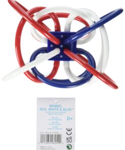 Manhattan Toy Red, White, and Blue Winkel Rattle and Teether Baby Toy 7 71y8foGuML