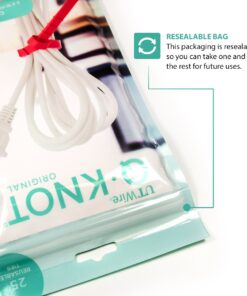 50 Q*Knot Rubber Zip Ties Reusable Fasteners Heavy Duty Cords Crafts Assortment by UT Wire Original 2 Pack 10 71y8h0v4jHL