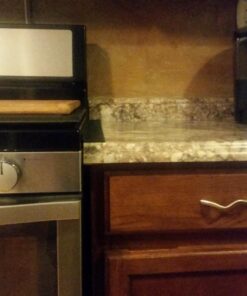 Capparis Kitchen Silicone Stove Counter Gap Cover, Easy Clean Heat Resistant Wide & Long Gap Filler, Seals Spills Between Counter, Stovetop, Oven, Washer & Dryer, Set of 2 (25 Inches, Black) 25 Inches 51 71y8nQ kBOL 3