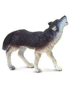 Alternative view of Safari Ltd. Gray Wolf Figurine - Detailed 3.75" Plastic Model Figure - Fun Educational Play Toy for Boys, Girls & Kids Ages 1+