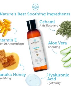 Manuka Honey Face Wash for Women and Men - Moisturizing Face Wash for Dry Skin with Organic Aloe Vera - Soothing Gentle Face Cleanser Made in USA - Sulfate Free Facial Cleanser for Dry Skin 4 oz 4 Fl Oz (Pack of 1) 14 71yB0XKf3kL