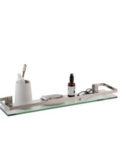 Organize It All Wall Mounting Glass Shelf with Nickle Finish and Rail 26 71yB8dKppvL