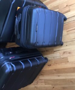 Samsonite Omni PC Hardside Expandable Luggage with Spinner Wheels, 3-Piece Set (20/24/28), Black 3-Piece Set (20/24/28) 42 71yBx WMymL