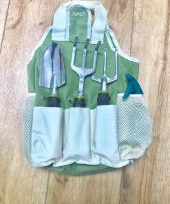 Garden Tool Set | Garden Tools Organizer Tote | Gardening Gloves Included Great Garden Tools for Woman and Men | 9 Piece Garden Accessories Tool Organizer Kit | Gardening Gifts | Gardeners Supply Green 31 71yBz7PLm8L