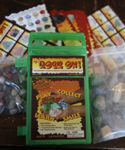 ROCK ON! Geology Game with Rock & Mineral Collection – Collect and Learn with STEM-based Educational Science Kit in Carrying Tote - Amethyst, Rhodonite, Selenite Crystal, Unakite and lots more 38 71yCzxNWDuL