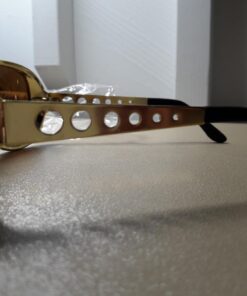 zeroUV - White Square Sunglasses for Men with Colored Reflective Mirror Lens Gold Amber 60 Millimeters 26 71yDDv5IY8L