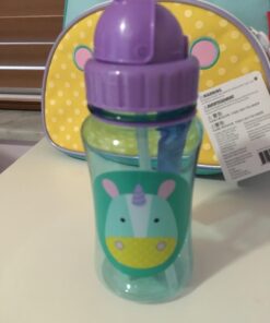 Skip Hop Toddler Sippy Cup with Straw, Zoo Straw Bottle, Unicorn 29 71yDEzBkoL