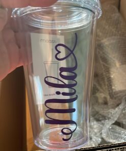 Maars Drinkware Bulk Double Wall Insulated Acrylic Tumblers with Straw and Lid (Set of 12), 16 oz, Clear 12 Count (Pack of 1) 28 71yDtXBS4JL