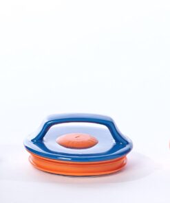 LOVFFEE Blue Ceramic Premium Coffee Container with Scoop. Hold 1 LB Whole Bean or Ground Bean. 11 71yG05JVIgL