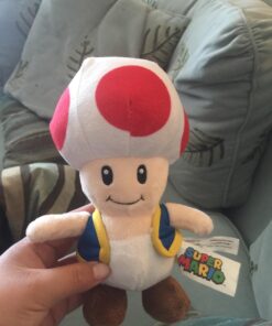 Nintendo Official Super Mario Toad Plush, 8" 22 71yGJniLvhL