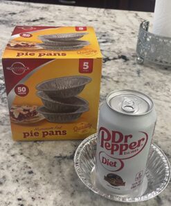 MontoPack Disposable 5 Inch Round Aluminum Foil Pie/Tart Pan, 50 Pack, Oven Safe, Stack & Store, Freeze & Reheat 5 Inch Pie/Tart Pans (50 Pack) 28 71yGLtRVoCL