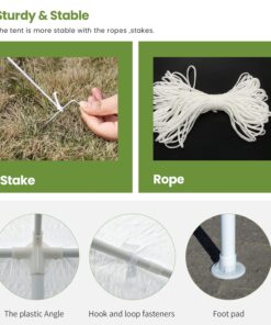 10x30 Party Tent Wedding Patio Gazebo Outdoor Carport Canopy Shade with Side 8 Removable Walls 10'x30' Party Tent 31 71yGfVKt3pL