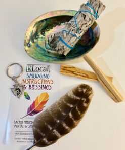 Smudge Kit - White Sage, Palo Santo, Abalone Shell, Smudging Feather, for Healing, Purifying, Meditating & Incense (Essentials) 36 71yGp38RLJL 1