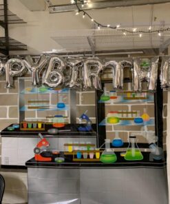 Science Lab Backdrop Banner (9 feet long) Science Party, Classroom and VBS Wall Decor 10 71yGxPllgML