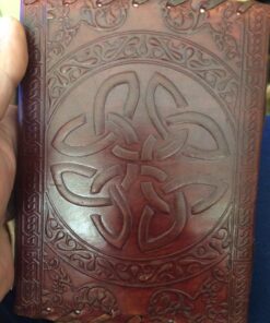 Handmade Embossed Blue Stone Leather Journal Notebook Refillable Sketchbook with 2 Latches, Lace Edging Diary By Cuero 44 71yHSHSoE9L