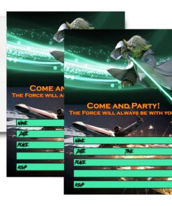 Crafting Mania LLC. 12 Invitations and 12 White Envelopes for Birthday Party B07BJDW5GS