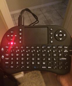 Rii i8 2.4G Mini Wireless Keyboard with Touchpad&QWERTY Keyboard, Portable Wireless Keyboard with USB Receiver Remote Control for laptop/PC/Tablets/ Windows/Mac/TV/Xbox/PS3/Raspberry Pi .Black 47 71yHlh 027L